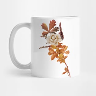 Rose Made With Dried Leaves Mug